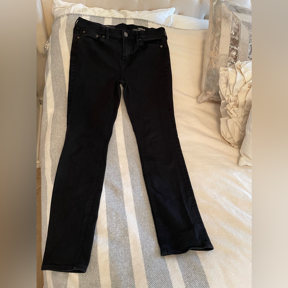 J. Crew Reid jeans, black. Size 29 Petite. Excellent condition, no flaws. - Picture 3 of 3